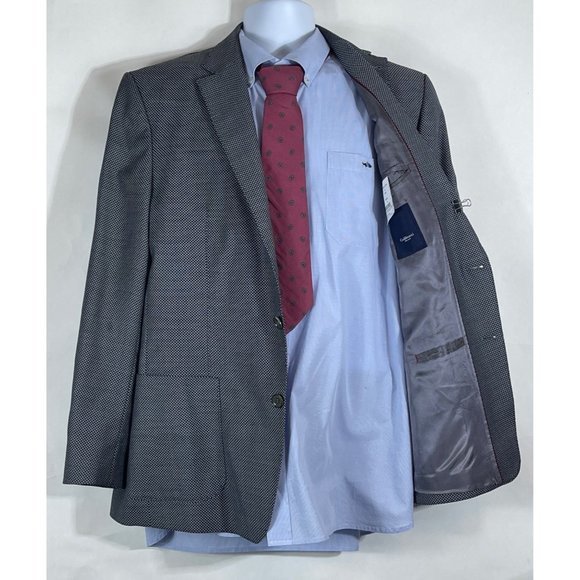 Italian Sports Coat Jacket 100% Wool Gabbiacci Milano Europe Size 56‎ US Size 46 - Picture 1 of 10